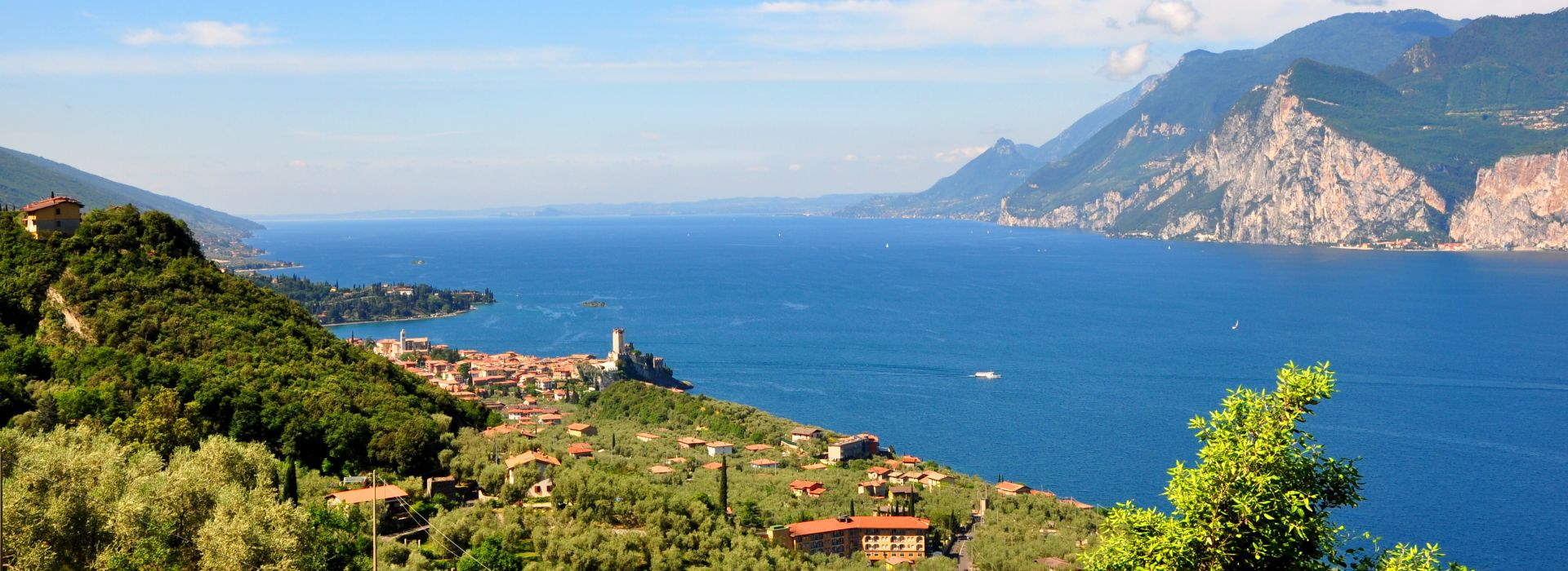 A few meters from the Scaliger castle of Malcesine